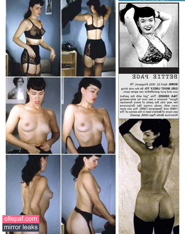 Latest Leaks Bettie Page Nude #37 - Fapello