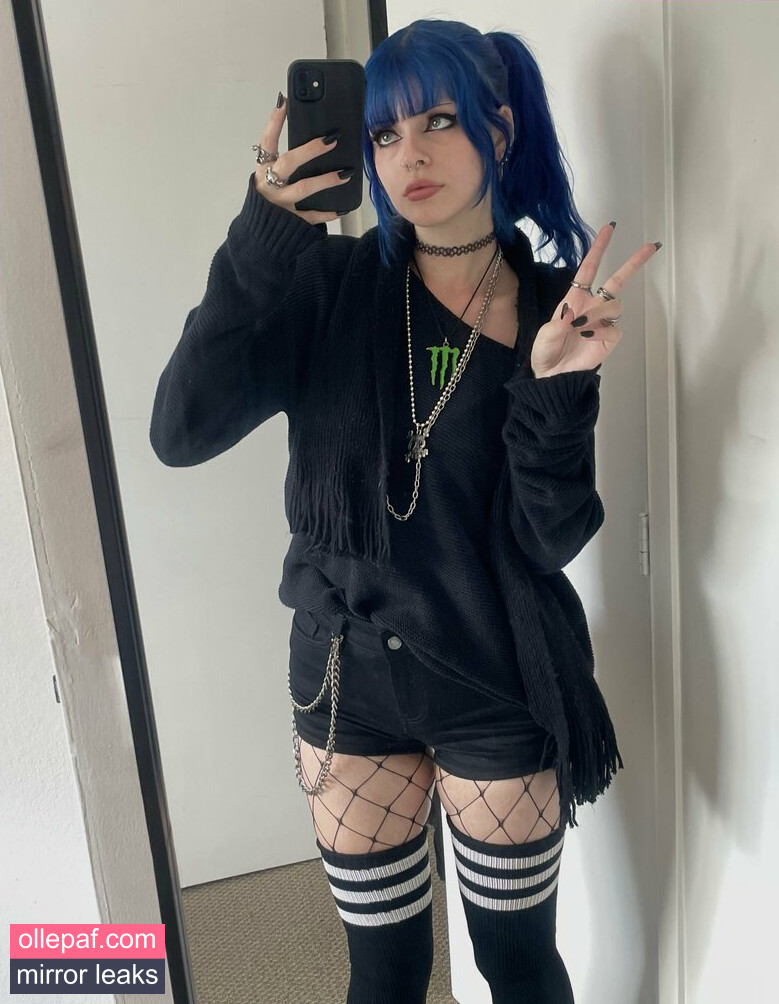 Latest Leaks bluehairgothgrl Nude #16 - Fapello