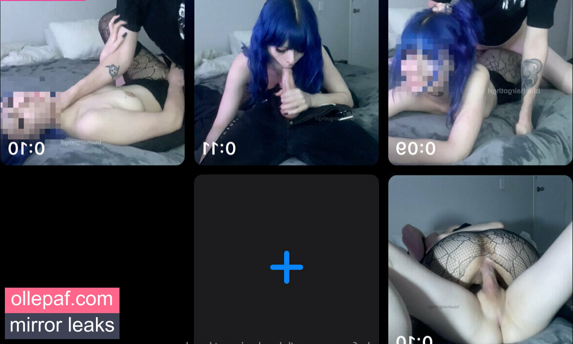 Latest Leaks bluehairgothgrl Nude #5 - Fapello