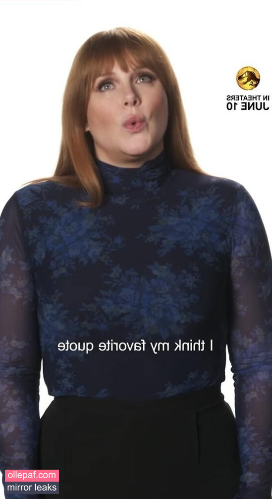 Latest Leaks Bryce Dallas Howard Nude #235 - Fapello