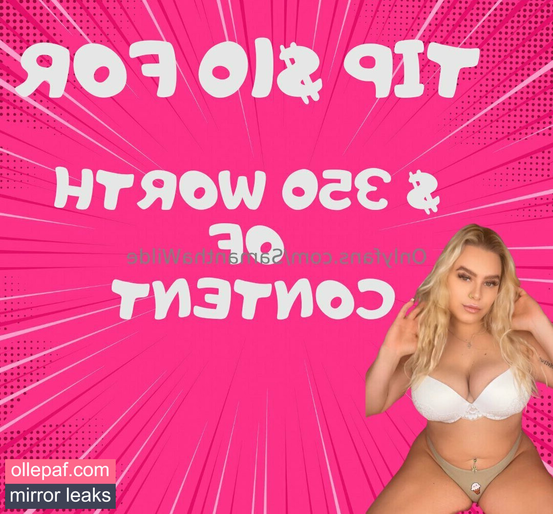 Latest Leaks samanthawilde Nude #29 - Fapello